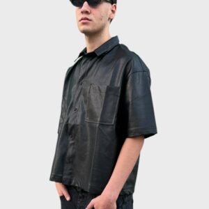Leather Shirt Black