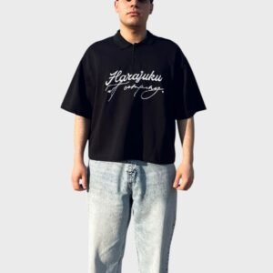 Black Boxy Embroidery