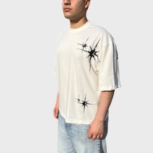 White Boxy Star Design