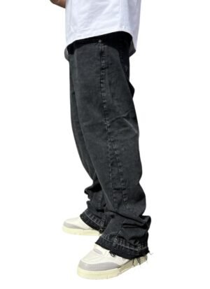 JEANS FLARED 5 BLACK