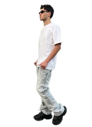 JEANS FLARED 5 Light Grey