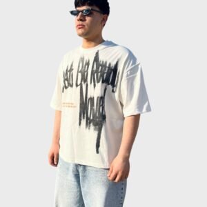 White Boxy Graffiti T-shirt