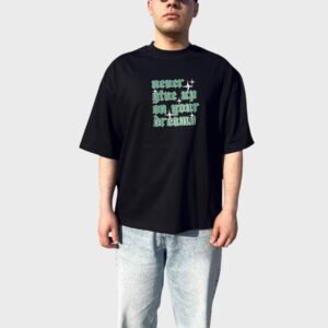 Black Boxy “ Never “ T-Shirt