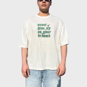 White Boxy “ Never “ T-Shirt