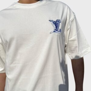 White “LV Blue “ T-Shirt