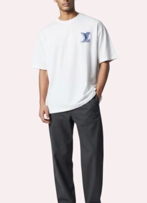 White “LV Blue “ T-Shirt