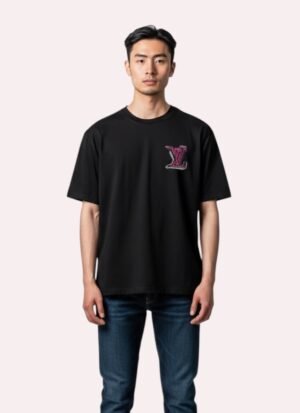 Black “LV Red “ T-Shirt