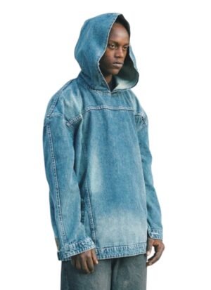 Blue Denim Hoodie